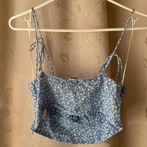 Princess Polly Blue Crop Top - Picture 9 of 15